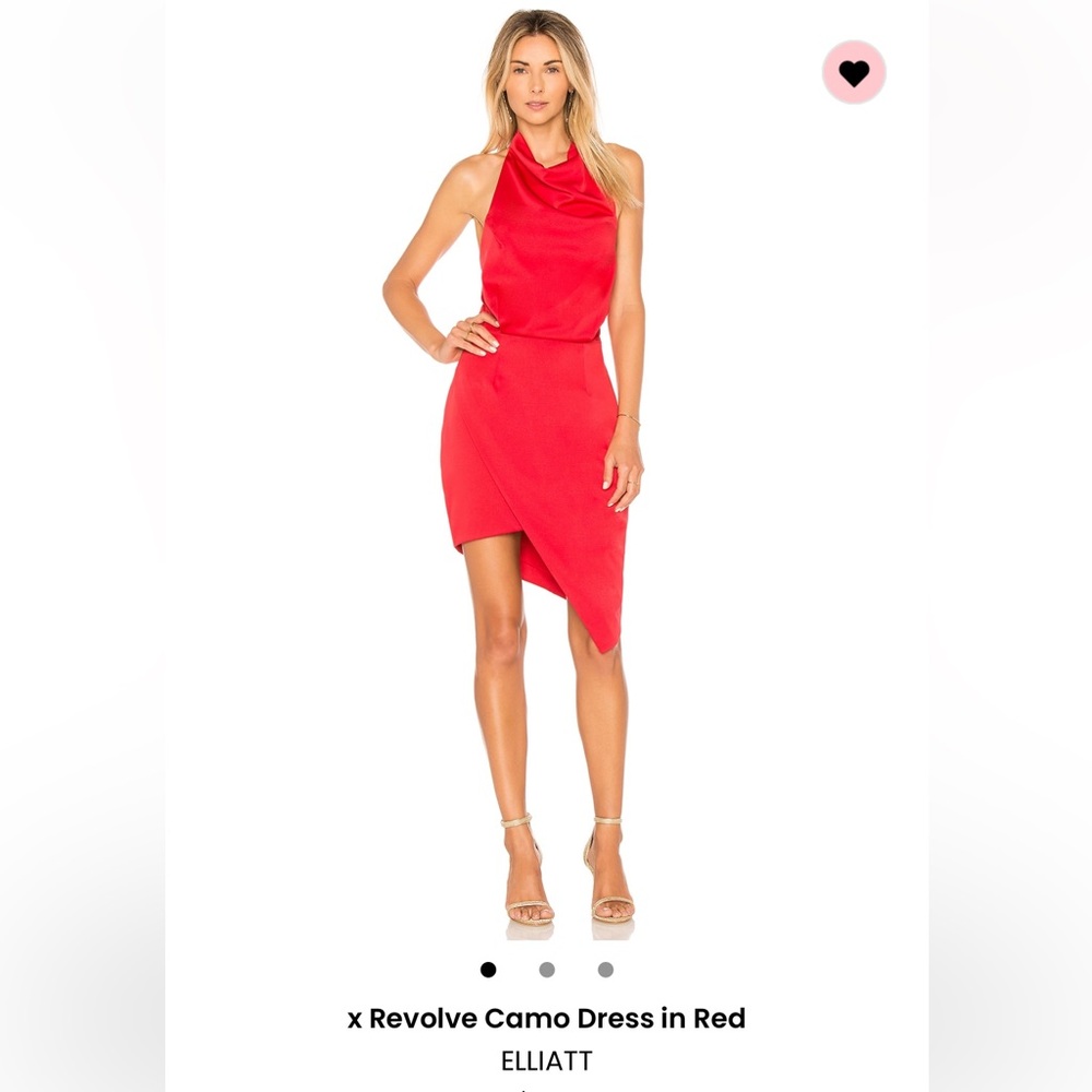 Elliatt camo dress red size M